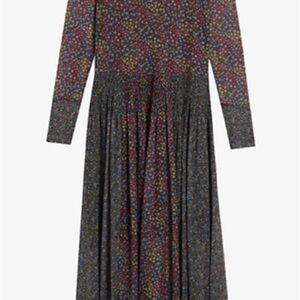 Floral Long Sleeve Maxi Dress